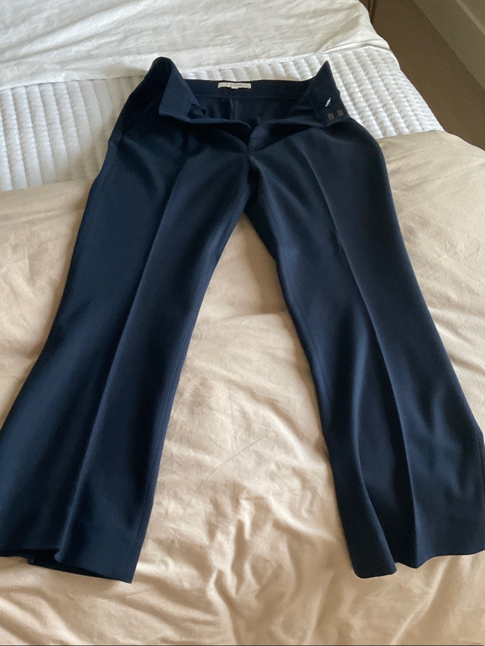 Favorite Daughter Navy Boot-Cut Trousers
